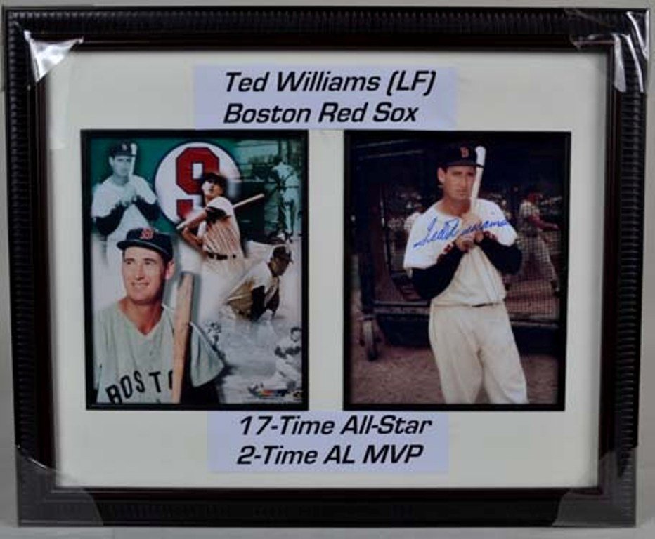 Beautifully framed autographed matted Ted williams: Beautifully framed autographed matted Ted williams 23x19 Very nice great display piece No Reserve Buyer pays shipping. This item ships from Ohio.