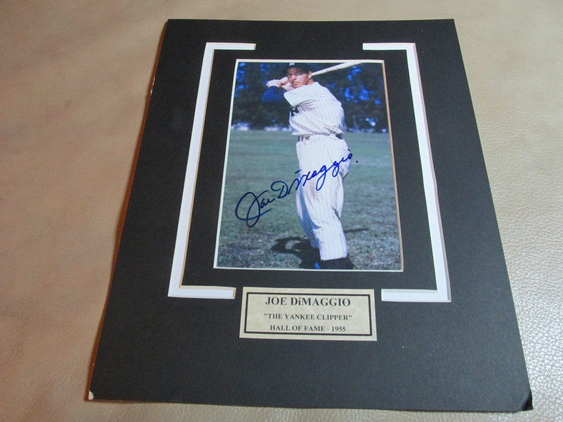 Joe Dimmagio Autographed Photo (1 of 1)