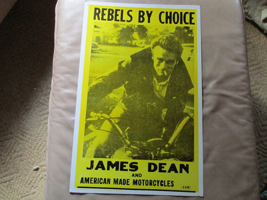 Vintage James Dean Poster Thick cardboard 14x22 (1 of 1)