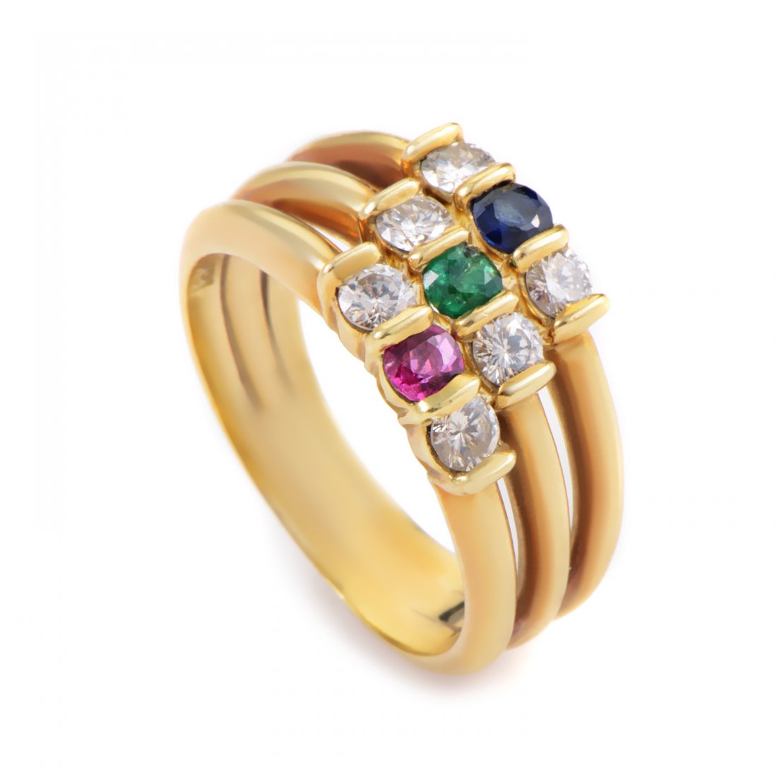 Tiffany & Co. 18K Yellow Gold Precious Gemstone Ring (1 of 4)