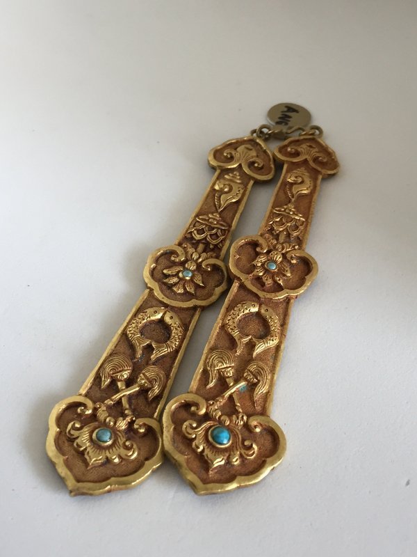 Sino Tibetan Gilt Copper Fittings (1 of 3)