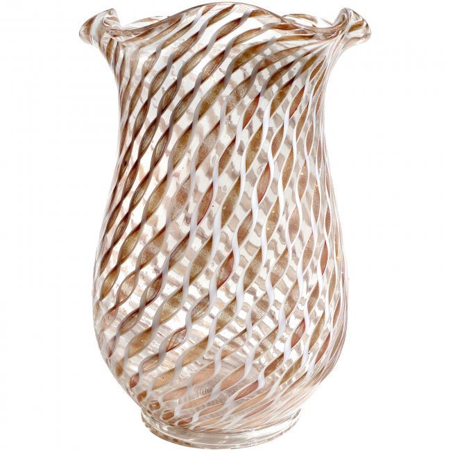 Fratelli Toso Murano Aventurine Ribbons Vase (1 of 5)