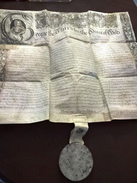 1768 Vellum George III Manuscript w/ Portrait Ornate (1 of 5)