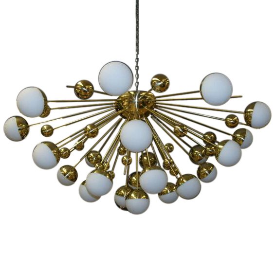 Brass Sputnik Ceiling Fixture (1 of 5)