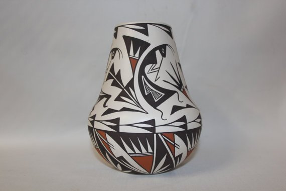 Native American Acoma Pottery Jar by B.L. Cerno (1 of 1)