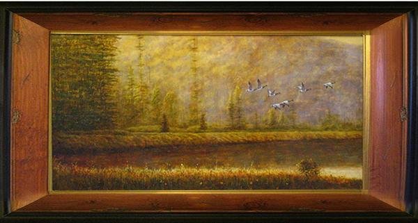 Wildlife Marsh HUGE Sign Painting REALISM ART Sale BIRD (1 of 1)