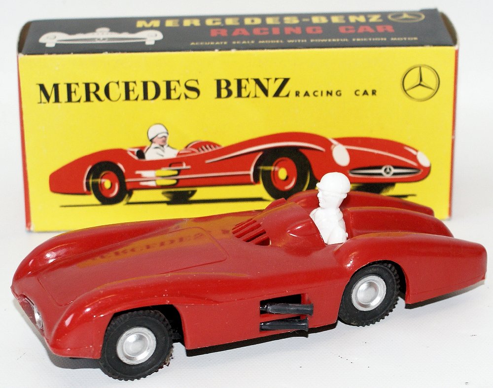 Vintage Mak's Plastic MERCEDES BENZ Friction Toy Racing (1 of 2)