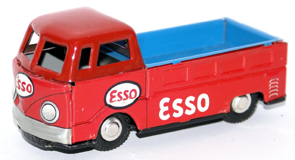 Vintage Tin Litho Friction VW Combi Truck with ESSO OIL (1 of 4)