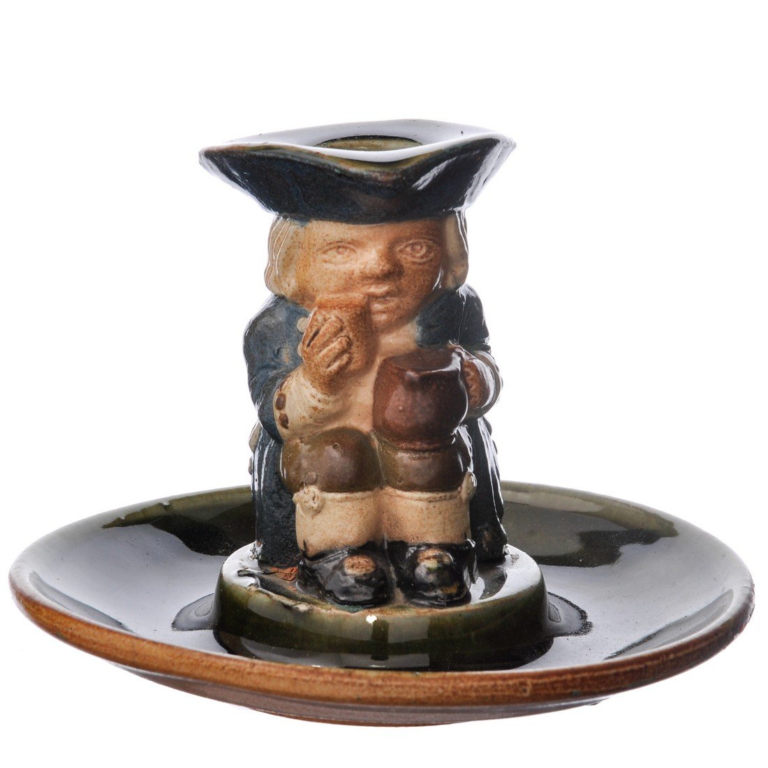 Royal Doulton Lambeth Toby Seated Toby Candlestick (1 of 1)