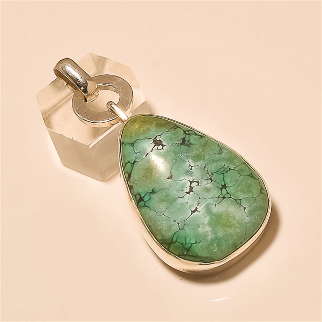 Turquoise Pendant Solid Sterling Silver (1 of 1)