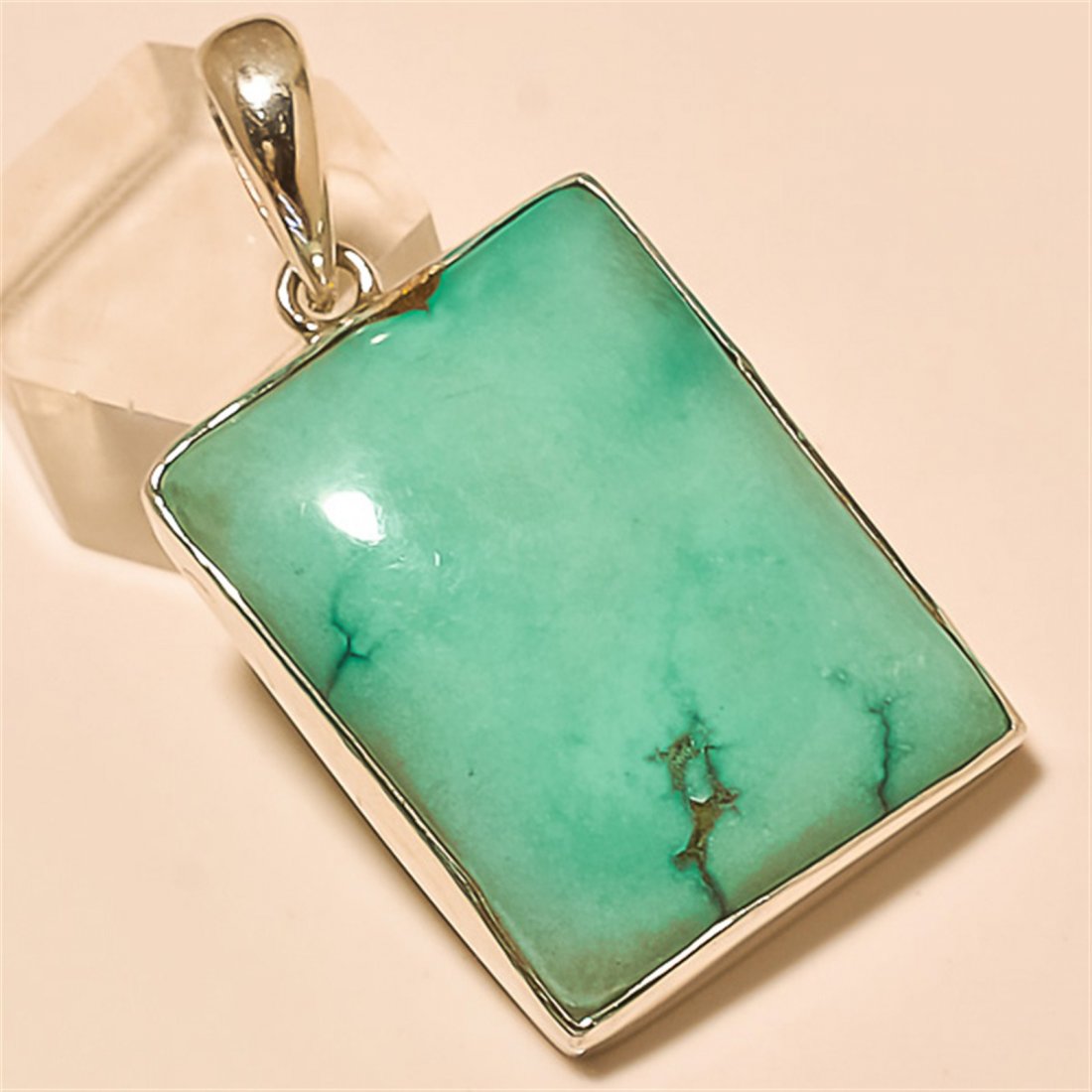 Turquoise Pendant Solid Sterling Silver (1 of 1)