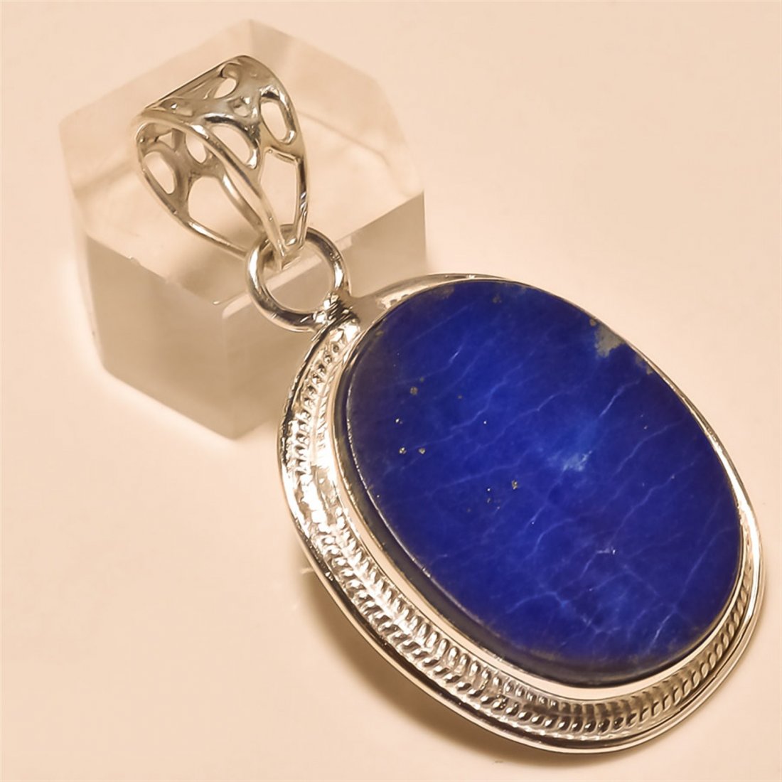 Blue Lapis Pendant Solid Sterling Silver (1 of 1)