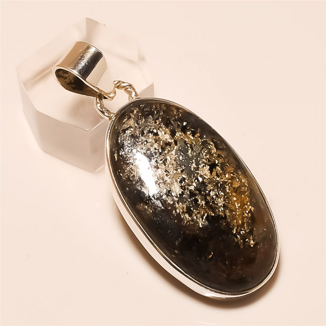 bronzite Pendant Solid Sterling Silver (1 of 1)
