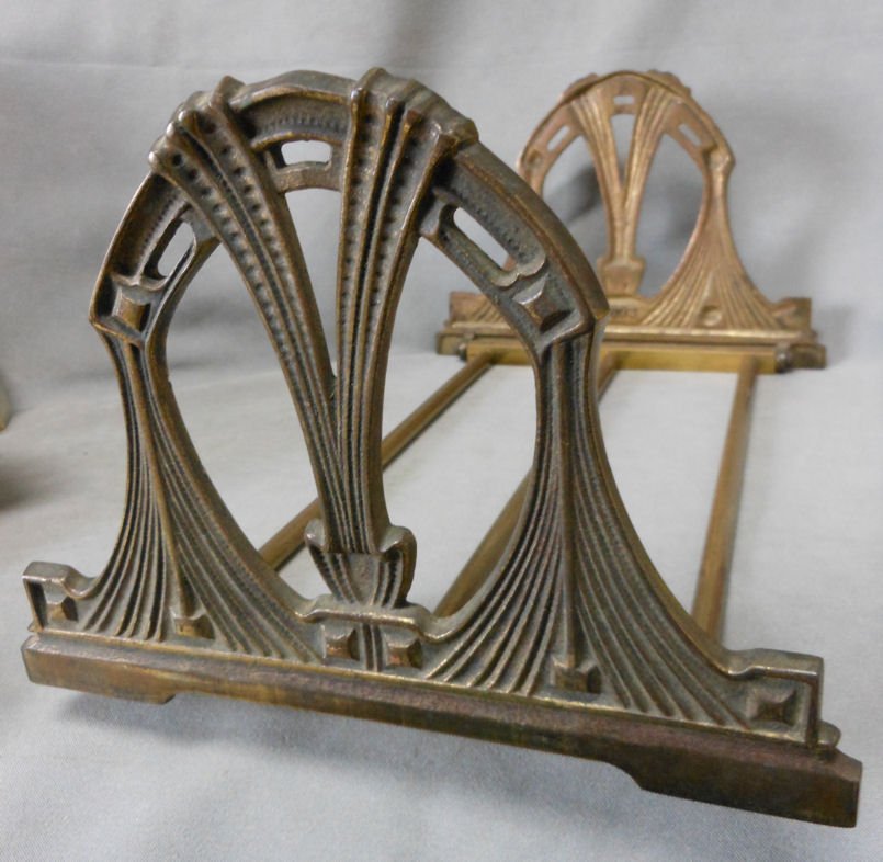 Antique Art Nouveau Expanding Bookends (1 of 3)