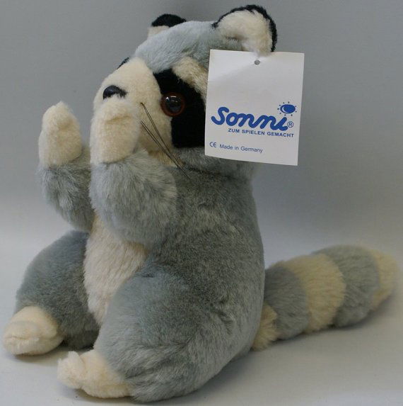 Sonni (Germany) Plush Stuffed 7-3/4" Racoon (Waschbar (1 of 1)