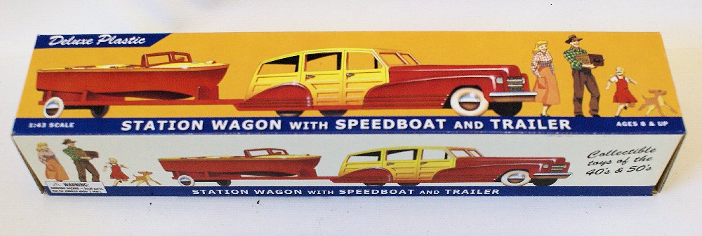 Dimestore Dreams 1:43 STATION WAGON with SPEEDBOAT & (1 of 1)