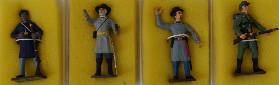 Lot American Civil War Hand Painted Lead Toy Soldiers (1 of 1)