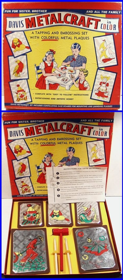 Vintage 1950's DAVIS METALCRAFT Tapping & Embossing Set (1 of 1)