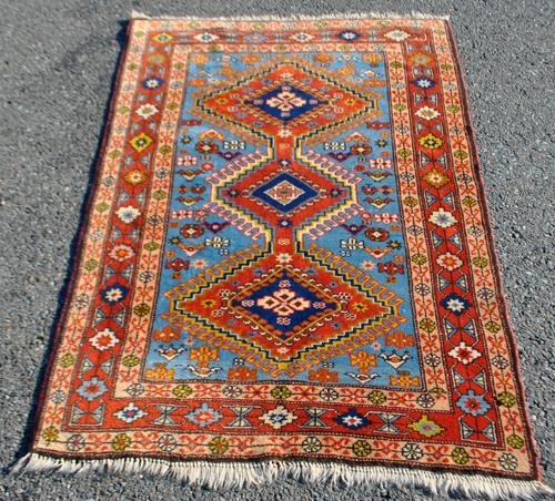 RARE LOVELY COLORS HIGH QUALITY SEMI ANTIQUE ARDABIL, (1 of 4)