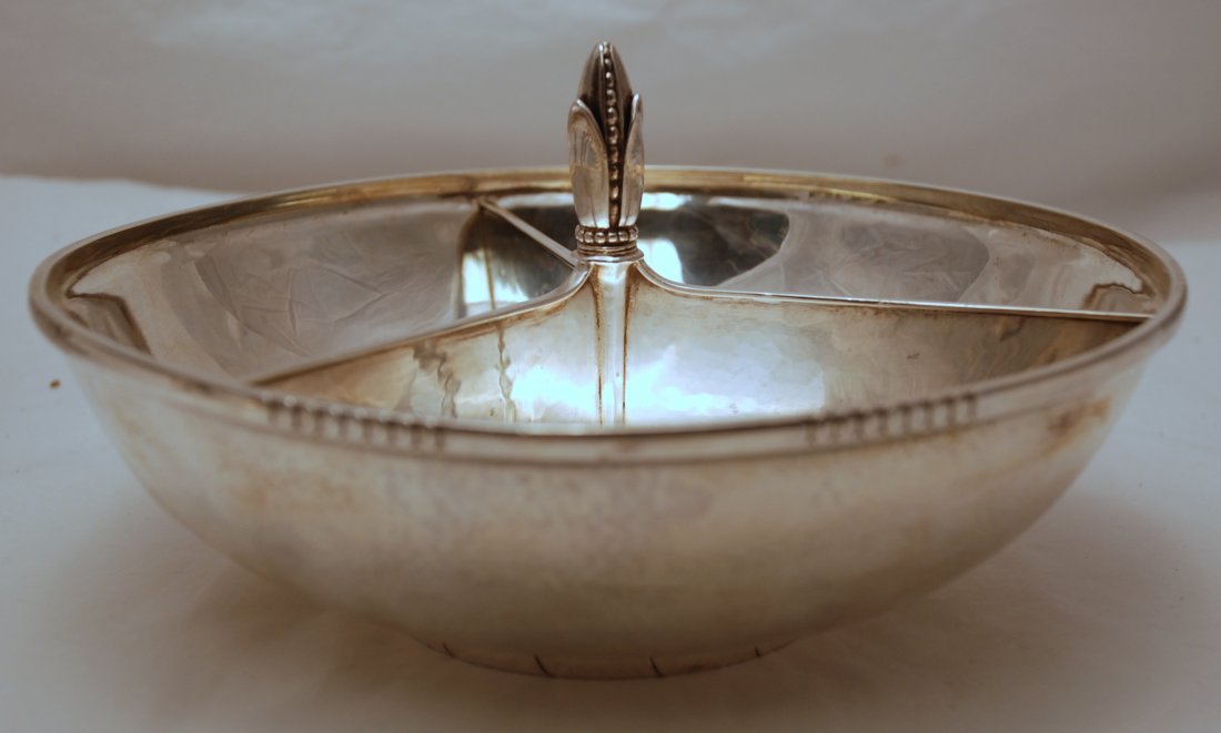 Georg Jensen Sterling Silver Divided Serving Bowl #323B (1 of 4)
