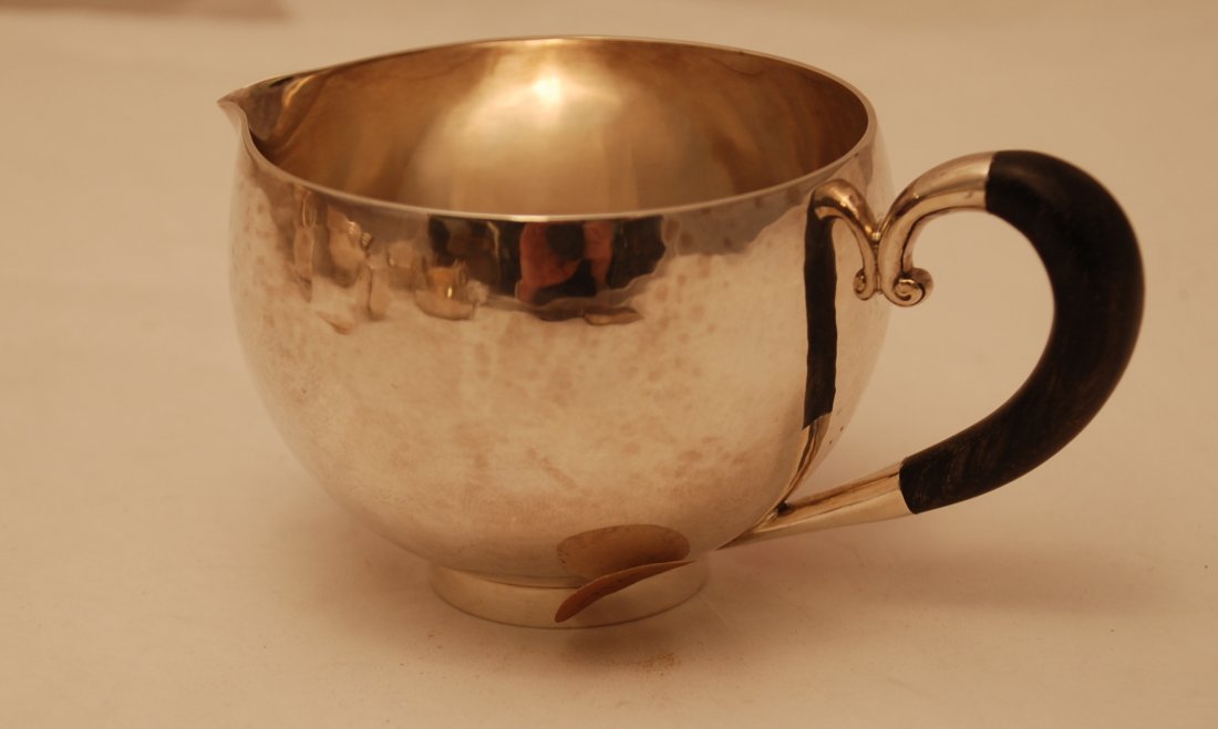 Georg Jensen Sterling Silver Creamer with Wooden Handle (1 of 3)