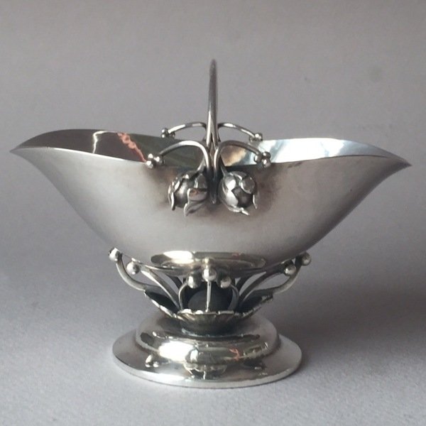 Georg Jensen Sterling Silver "Rosebud" Basket No. 235A (1 of 6)