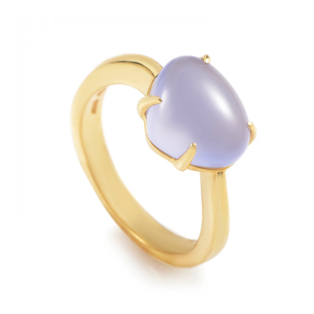 Sassi 18K Yellow Gold Blue Chalcedony Ring (1 of 4)