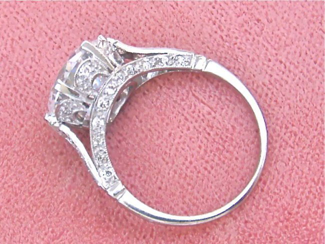 EDWARDIAN ANTIQUE STYLE .58ctw EUROPEAN DIAMOND (1 of 4)