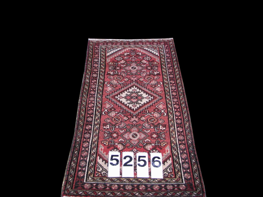 Hamadan Wool Persian 2'00" X 4'01": Design: Hamadan Material: Wool Origin: Persian Measurements: 2'00" X 4'01" Area: 8.17 Shipping Domestic: Free shipping within the Continental US. International: Cost will vary depending upon location.
