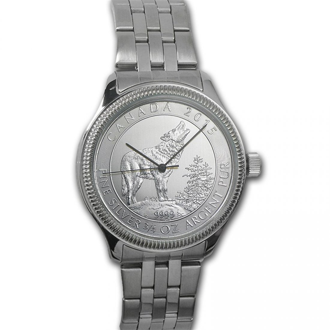 Men's 3/4 oz Wolf Watch - Stainless Steel Bracelet (1 of 1)