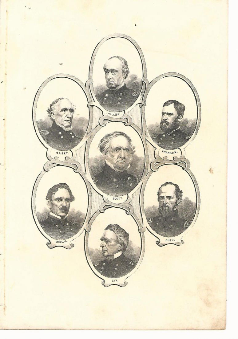 c1865 Civil War Generals Print (1 of 1)