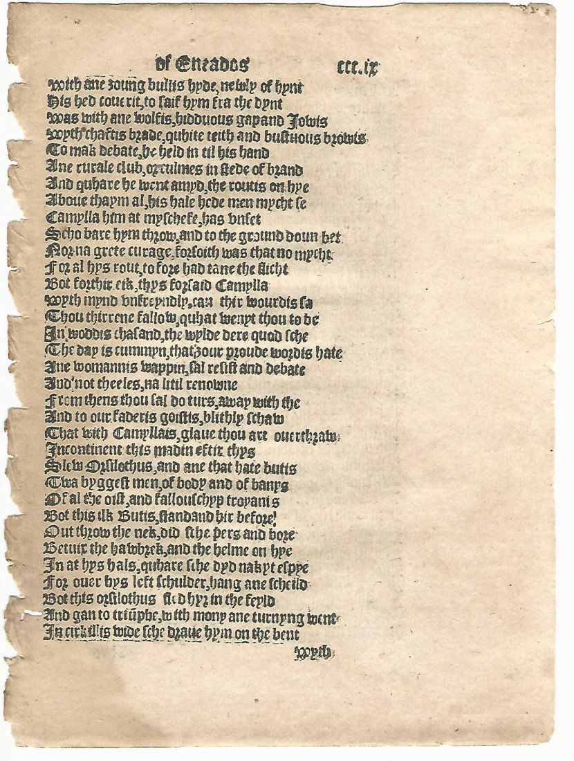 1553 Leaf Englished Aeneid Virgil (1 of 1)