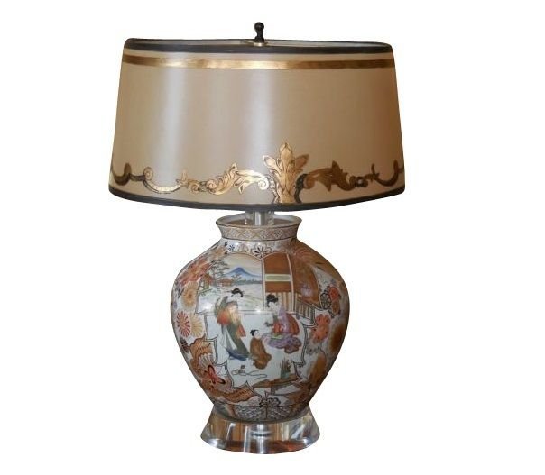 Superb Antique Satsuma Japanese Vase Now a Designer (1 of 4)