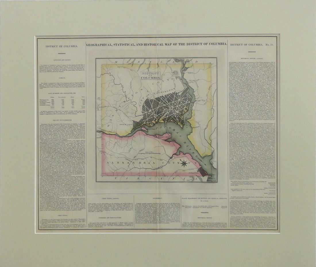 Map of Washington, DC by Carey & Lea, 1825 (1 of 5)