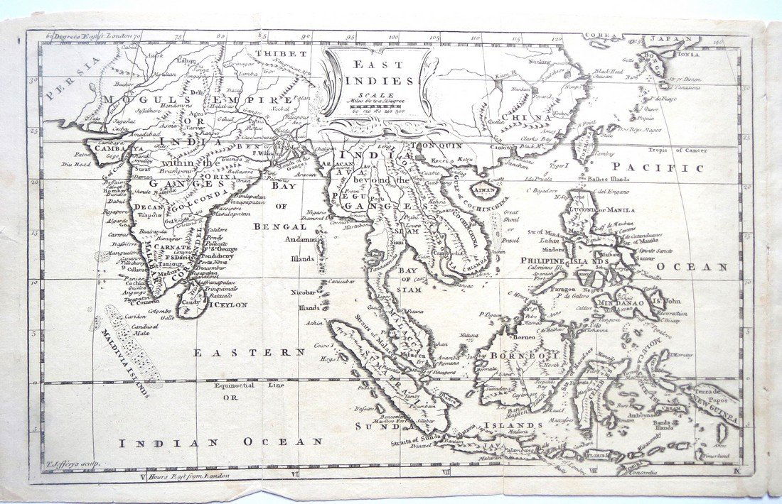 East Indies by Thomas Jefferys, 1758 (1 of 4)