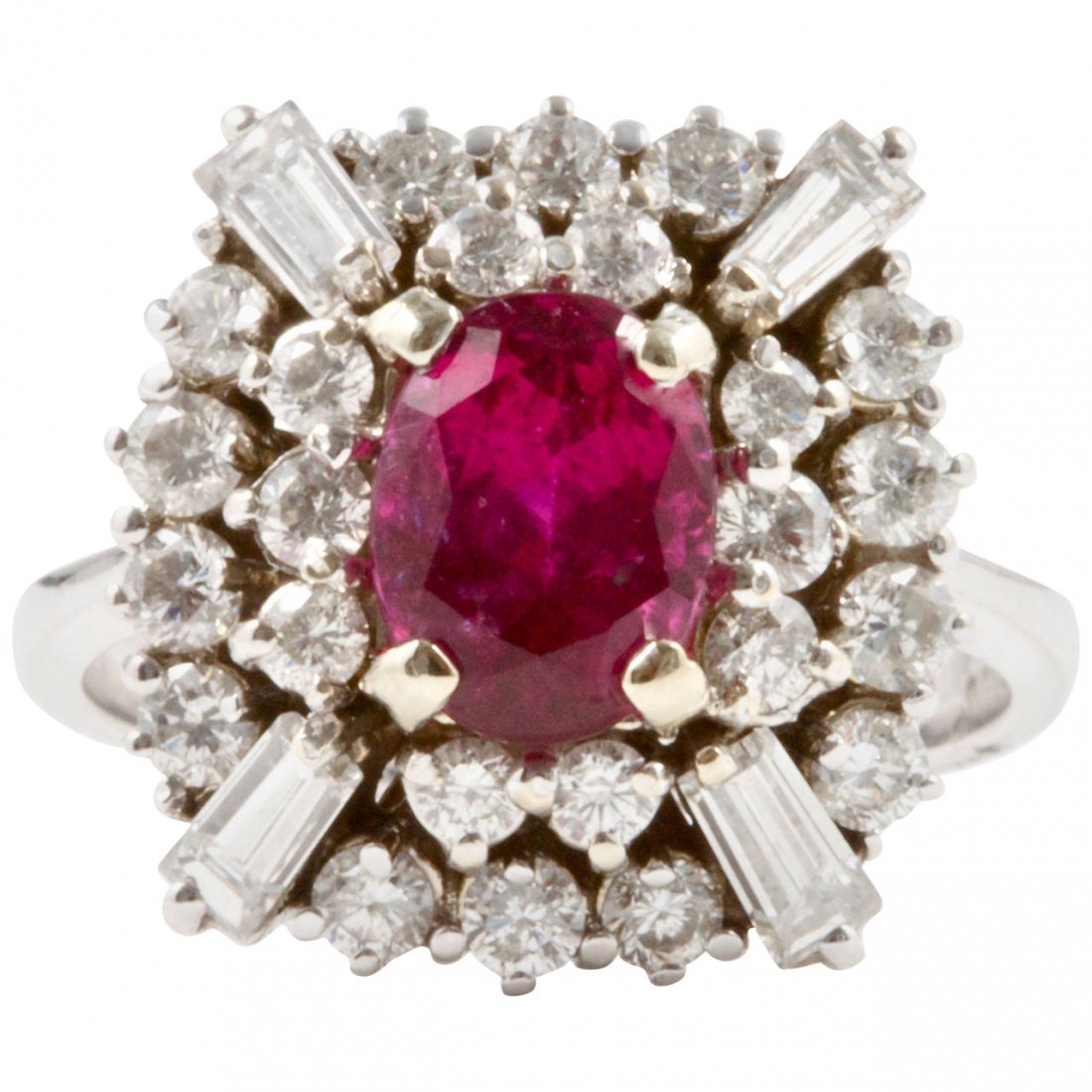 Rubelite Diamond Gold Ring (1 of 4)