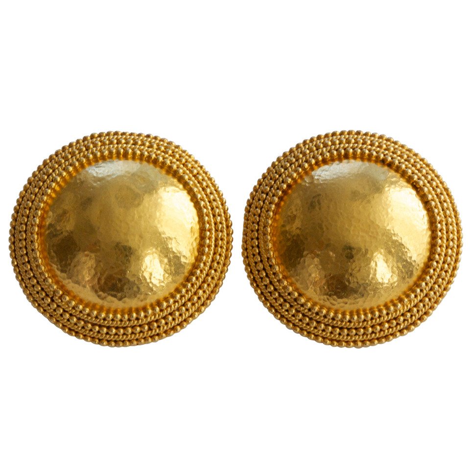 Lalaounis Gold Ear Clips (1 of 4)