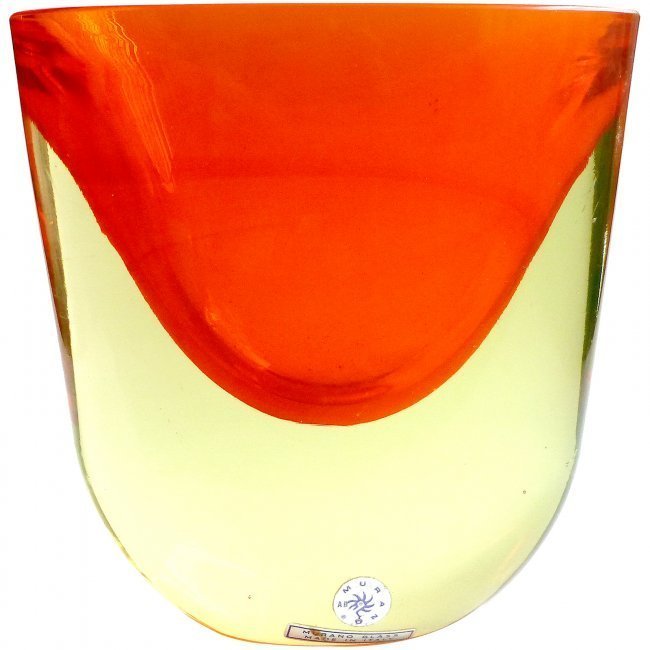 Antonio Da Ros Cenedese Murano Sommerso Vase (1 of 5)