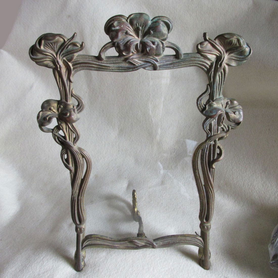Antique Art Nouveau Mirror, Picture Frame (1 of 6)