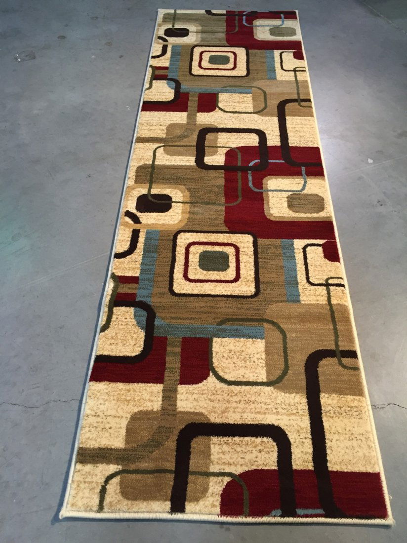 8 FT CONTEMPORARY  COLORFUL RUNNER AREA RUG (1 of 4)