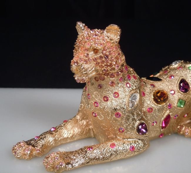 Jay Strongwater LEOPARD Shamar Swarovski Crystal (1 of 4)
