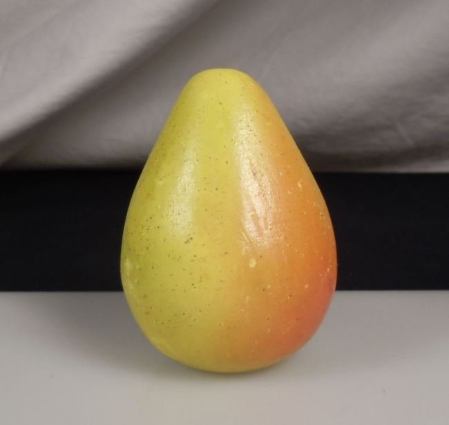 Vintage Alabaster Stone Fruit PEAR (1 of 4)