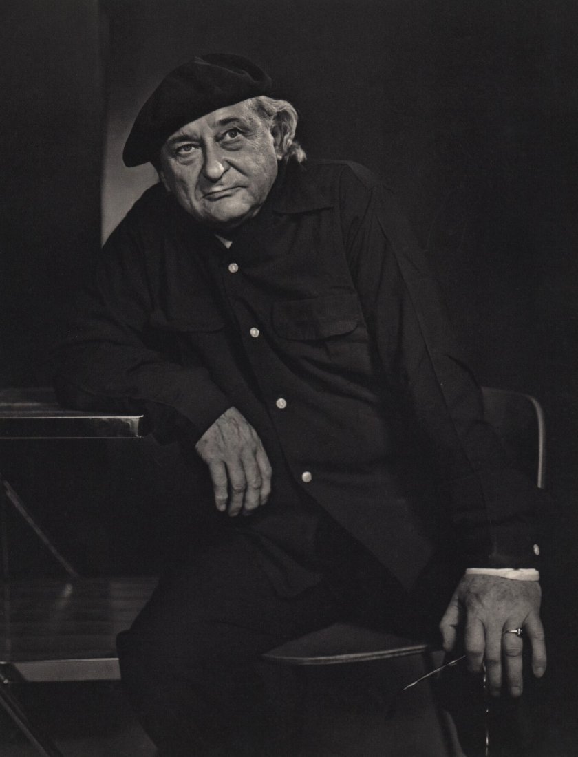 Karsh, Yousuf - Jacques Lipchitz: 1976 Sheet fed Copper plate Gravure printed in Switzerland by Roto-Sadag image size 12 x 9.5 inches Shipping Provider: USPS Domestic: Shipping & Insurance is $15 within the Continental US. Internation