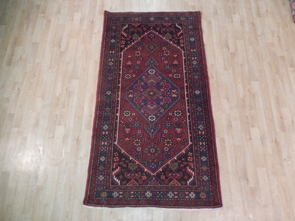 4X7 Persian Hamadan Rug Handmade Area Rugs (1 of 6)