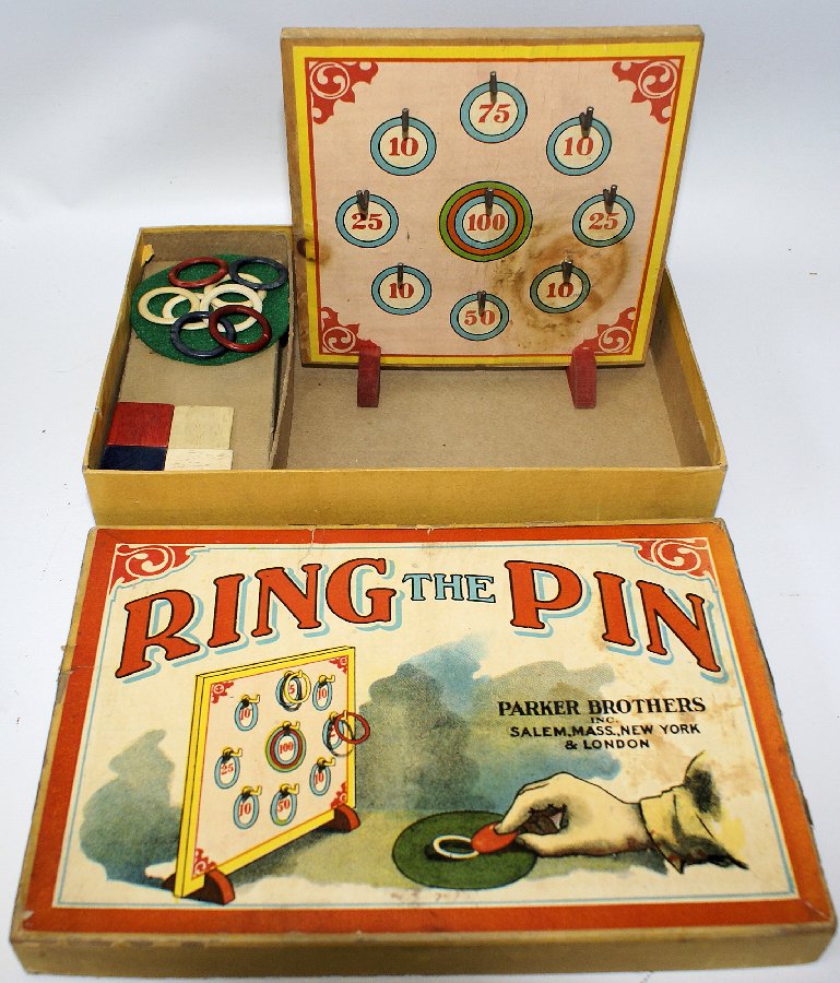 RARE Vintage Original RING THE PIN Ring Toss Game by (1 of 1)