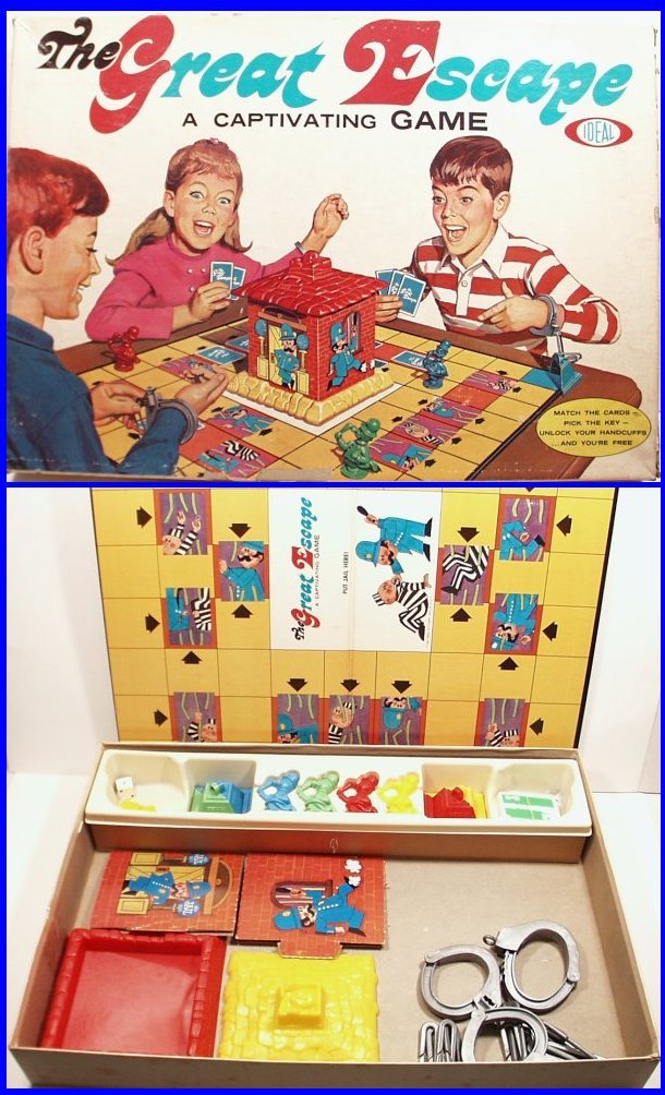 Vintage 1967 THE GREAT ESCAPE Keystone Cops Board Game (1 of 1)