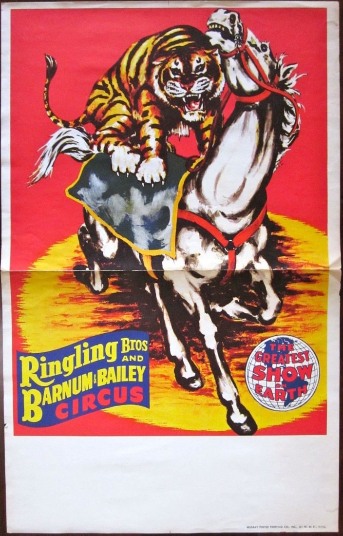 VINTAGE RINGLING BROS. BARNUM & BAILEY CIRCUS POSTER - (1 of 1)