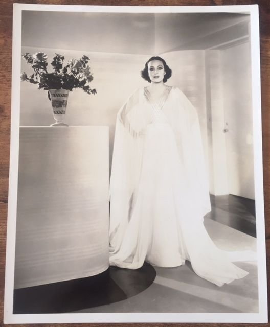 DOLORES DEL RIO - ORIGINAL KEY STILL PHOTO - ORRY-KELLY: DOLORES DEL RIO - ORIGINAL KEY STILL PHOTO - ORRY-KELLY GOWN HOMER VAN PELT PIC! Original 1930's Publicity Key Still Advertising posters (8" x 10") From the film "Romance in a Glass House" Poster has