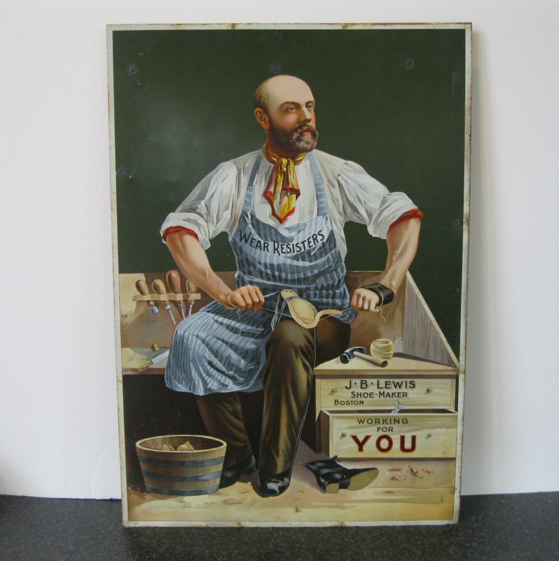 Tin Lithograph Advertising Sign (1 of 4)