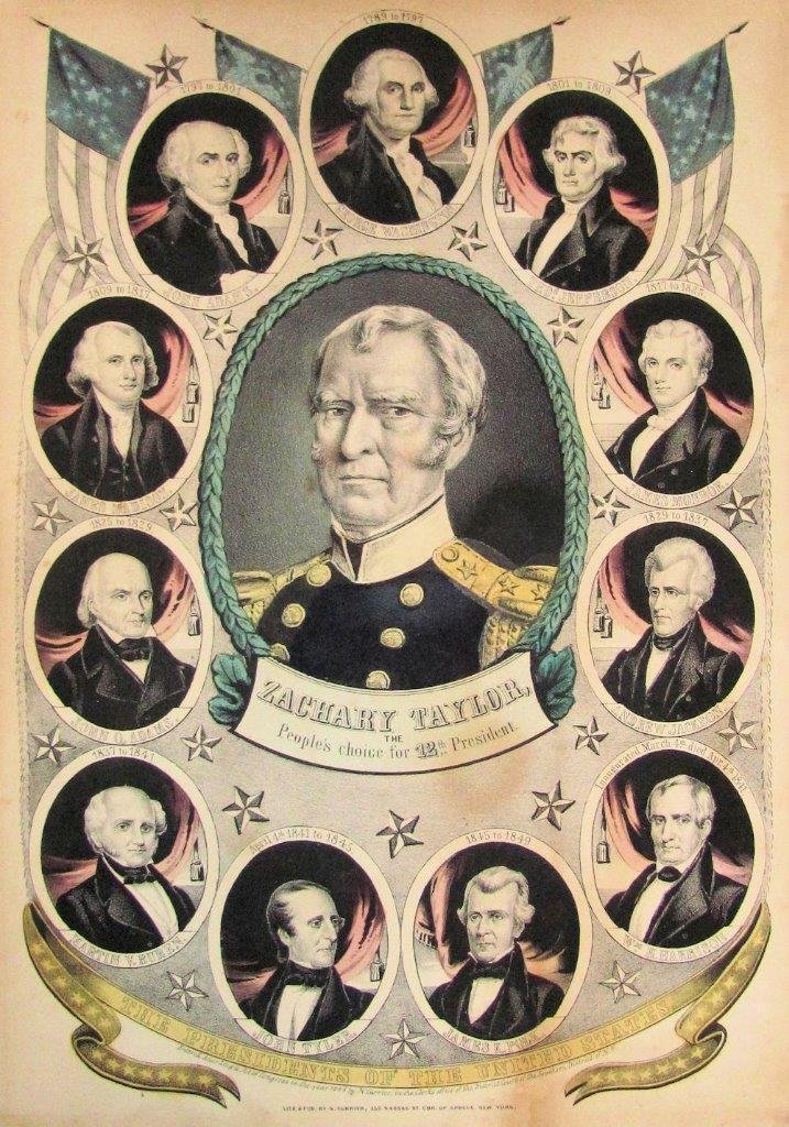 1848 Zachary Taylor Presidential Election Litho (1 of 4)